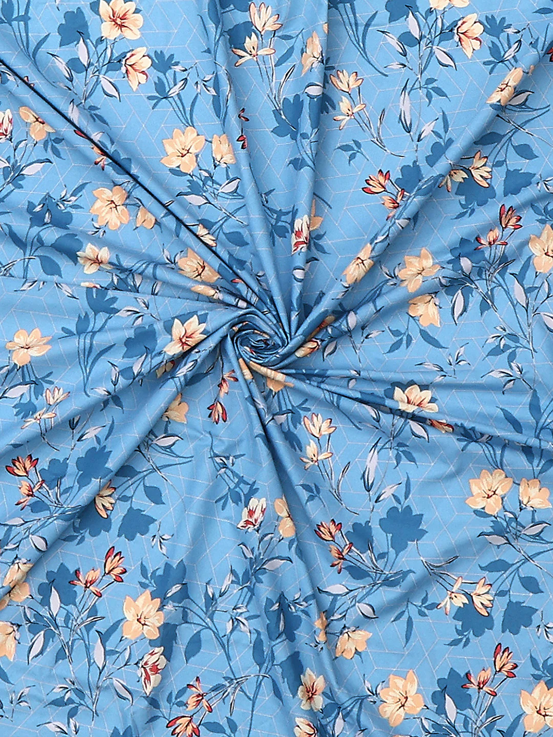 104 TC 100% Cotton Double Bed 1 Bedsheet with 2 Pillow Cover (Samriddhi) - Image 8
