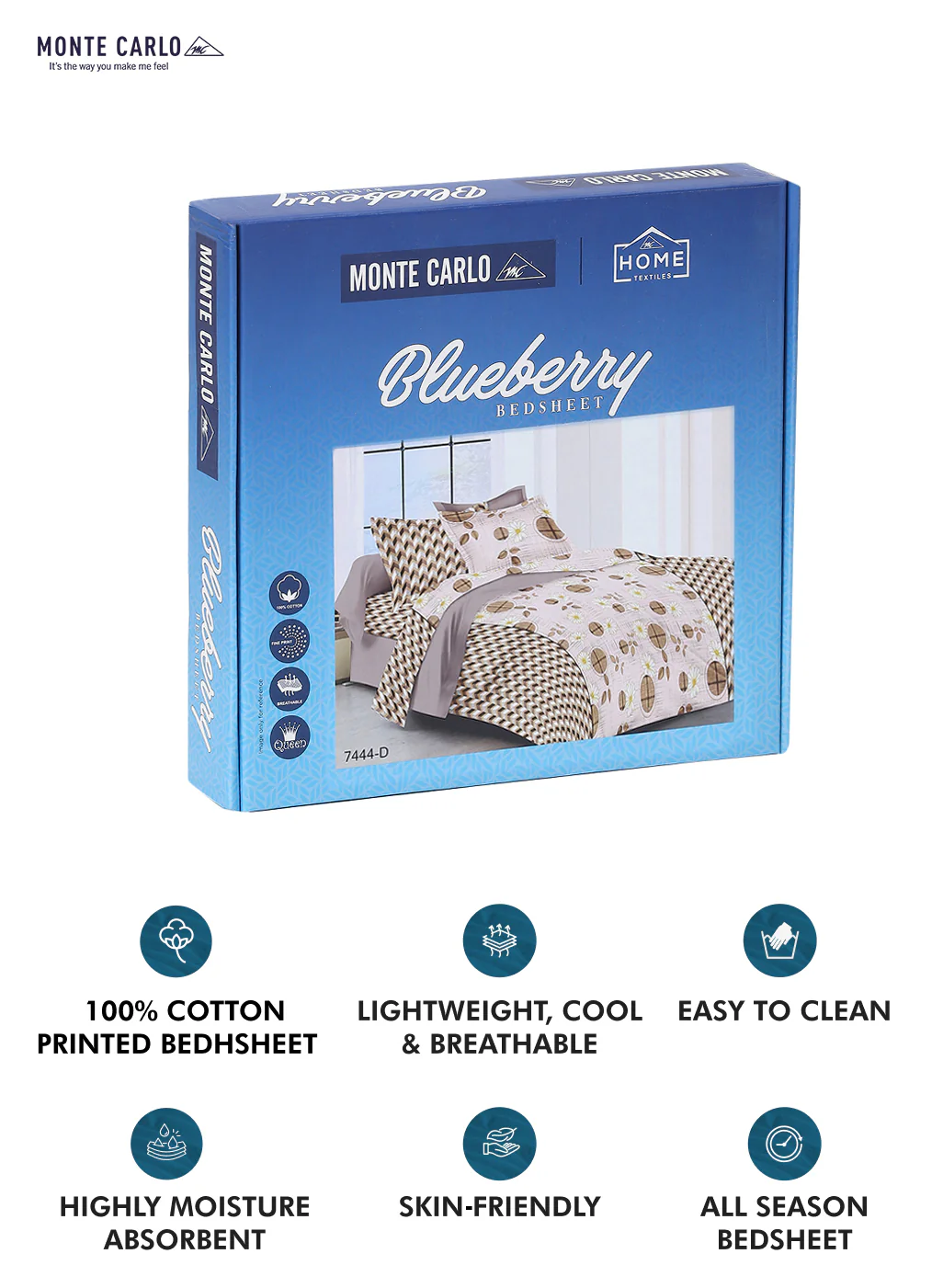 104 TC Cotton Double Bed Bedsheet with 2 Pillow Covers - Updated - Updated - Updated - Image 10