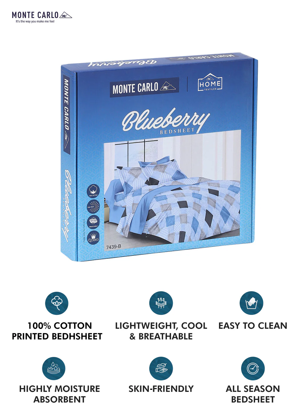104 TC Cotton Double Bed Bedsheet with 2 Pillow Covers - Updated - Updated - Updated - Image 10