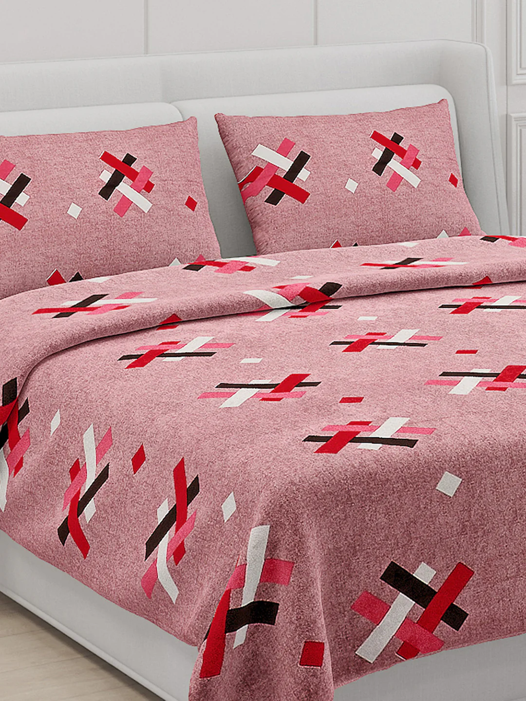 104 TC Cotton Double Bed Bedsheet with 2 Pillow Covers - Updated - Updated - Updated - Image 5