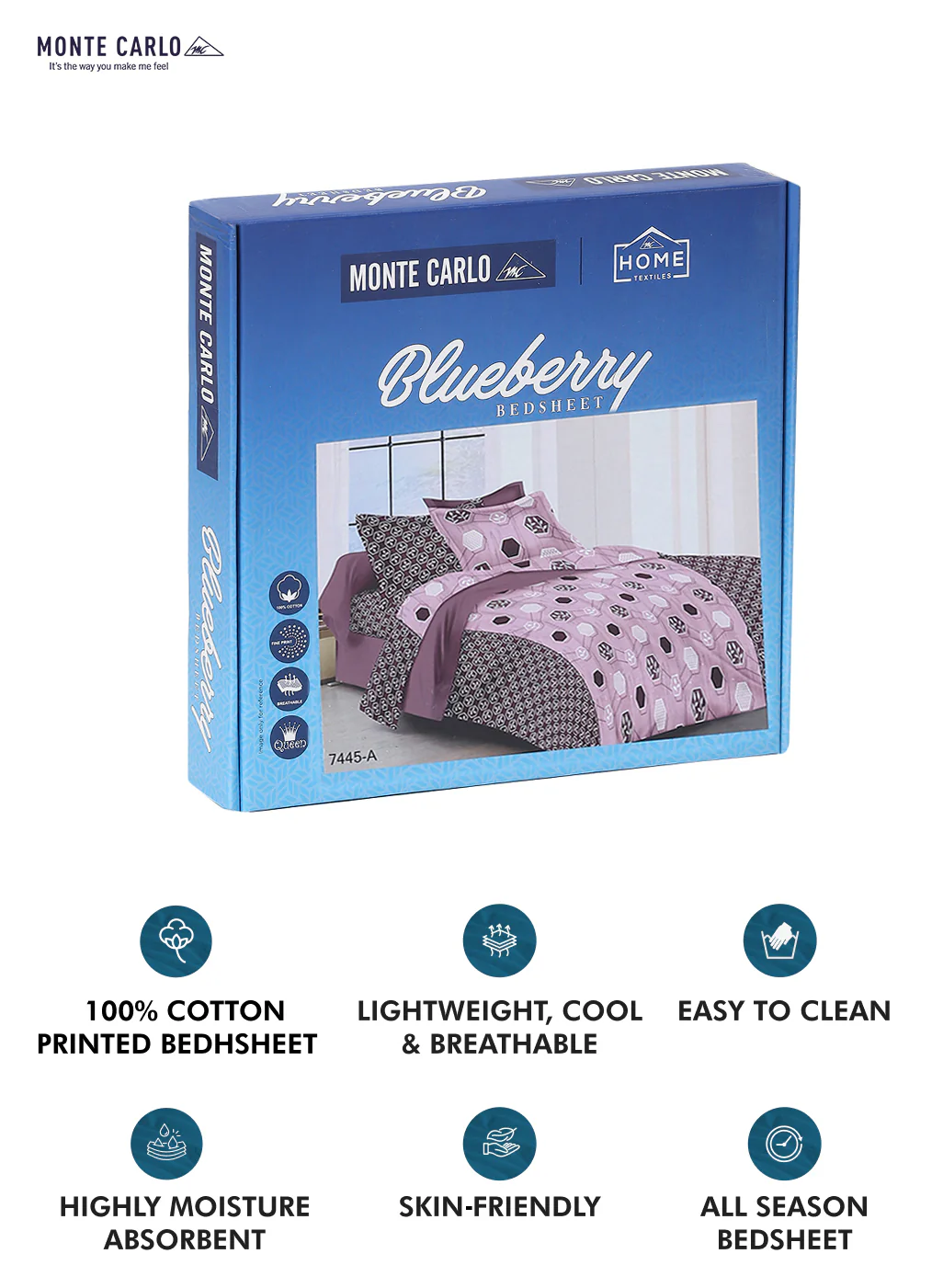104 TC Cotton Double Bed Bedsheet with 2 Pillow Covers - Updated - Updated - Updated - Image 10