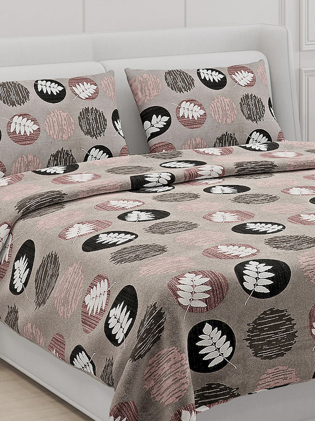 104 TC Cotton Double Bed Bedsheet with 2 Pillow Covers - Updated - Updated - Updated - Image 5