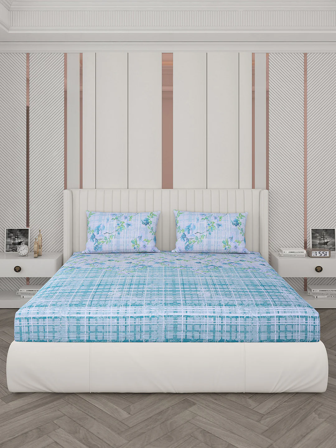 104 TC Cotton Double Bedsheet with 2 Pillow Covers - Updated - Updated - Updated - Image 3