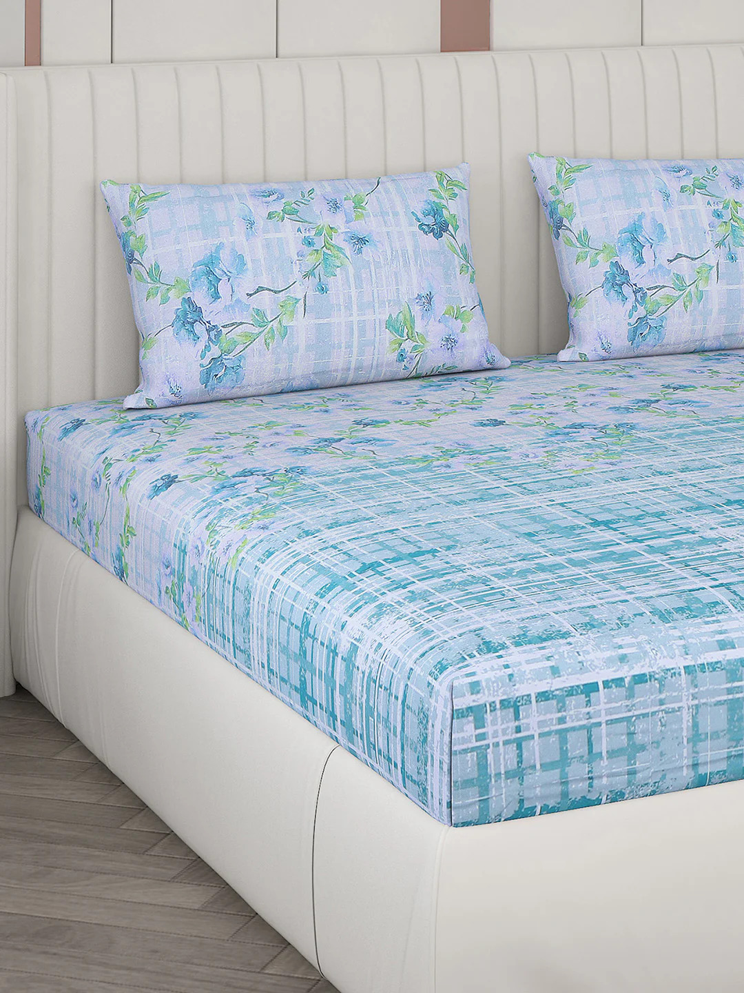104 TC Cotton Double Bedsheet with 2 Pillow Covers - Updated - Updated - Updated - Image 4