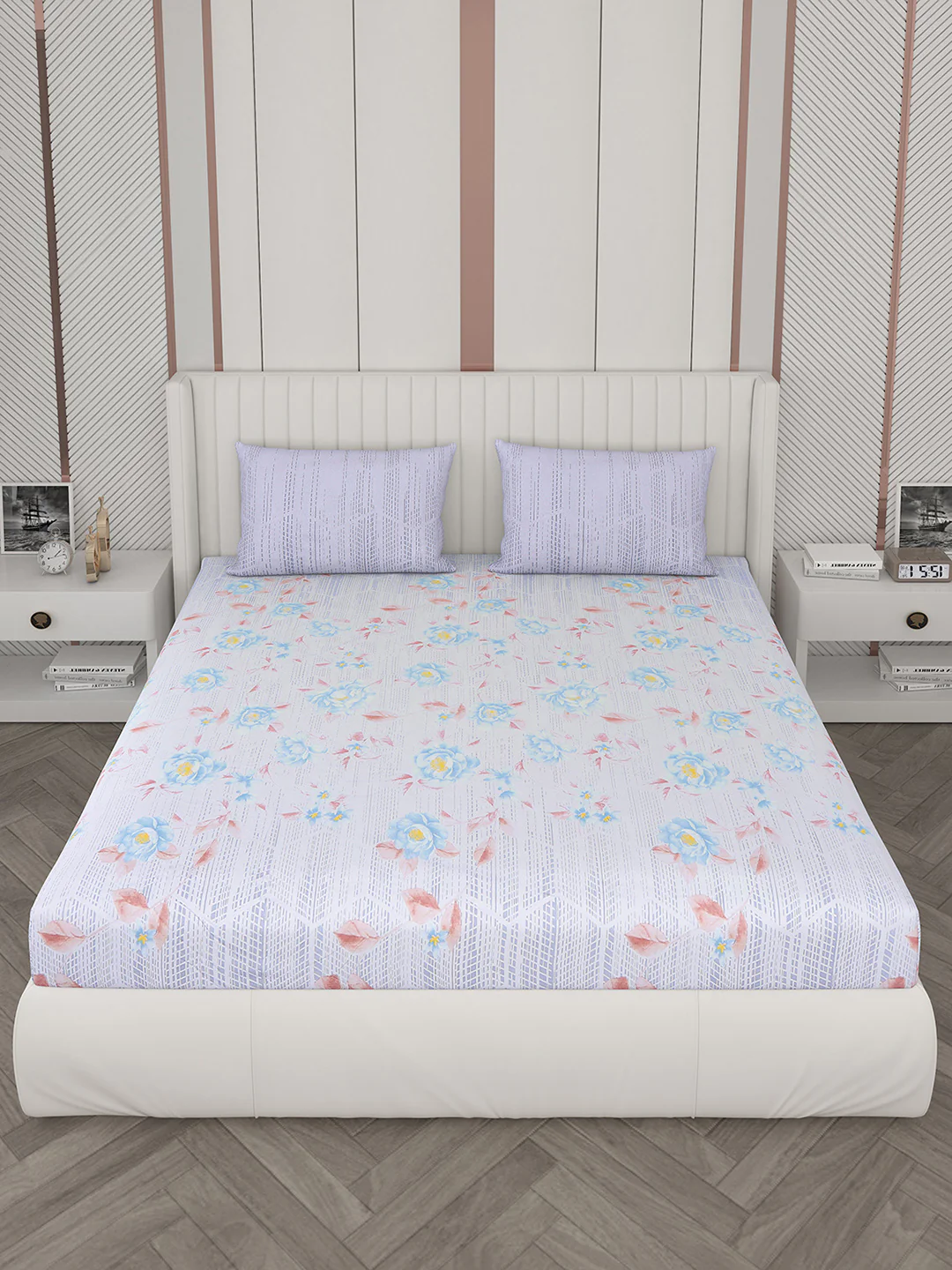 104 TC Cotton Double Bedsheet with 2 Pillow Covers - Updated - Updated - Updated - Image 2