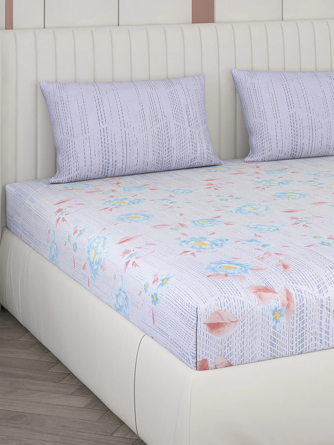 104 TC Cotton Double Bedsheet with 2 Pillow Covers - Updated - Updated - Updated - Image 4