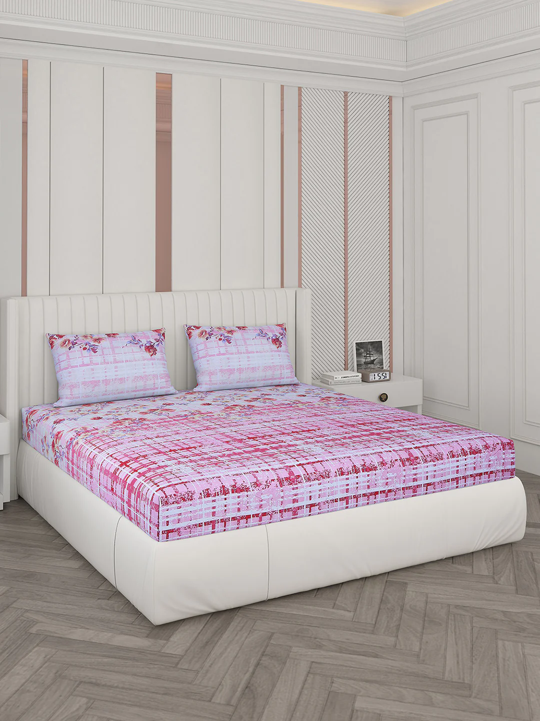 104 TC Cotton Double Bedsheet with 2 Pillow Covers - Updated - Updated - Updated - Image 2