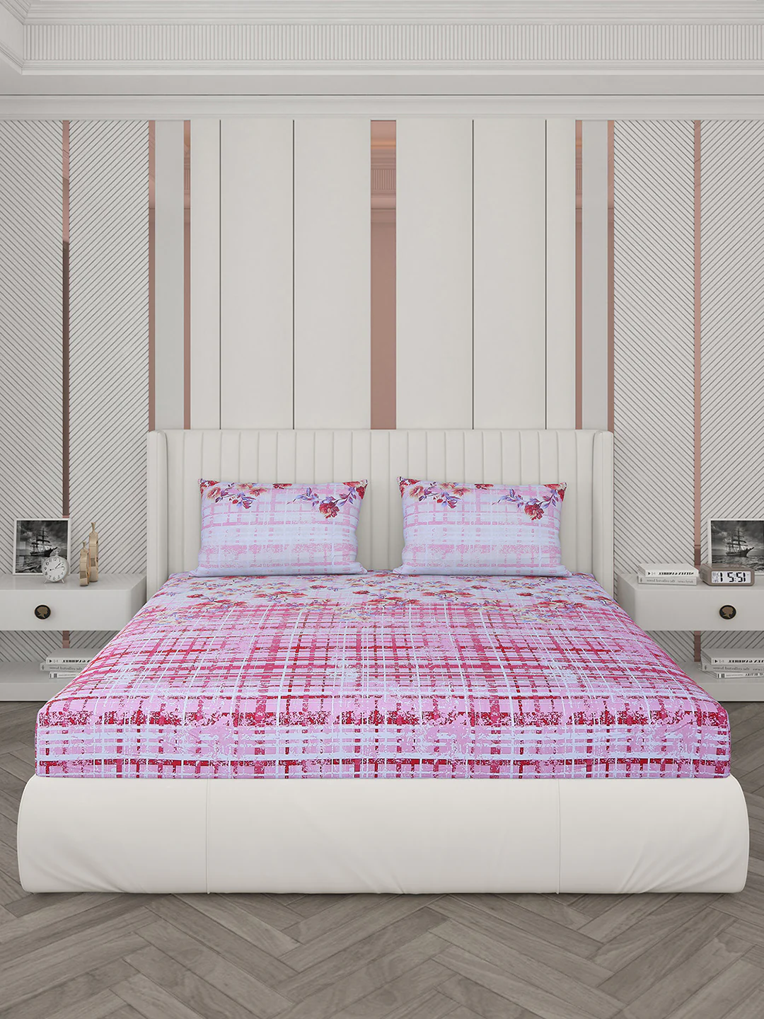 104 TC Cotton Double Bedsheet with 2 Pillow Covers - Updated - Updated - Updated - Image 4