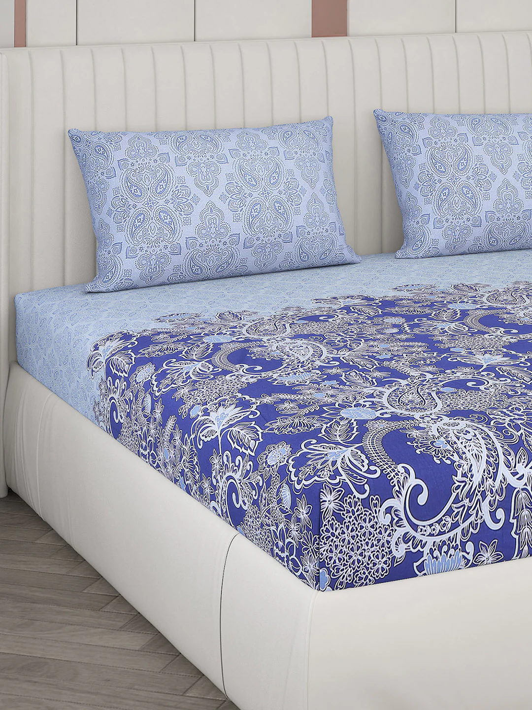 104 TC Cotton Double Bedsheet with 2 Pillow Covers - Updated - Updated - Updated - Image 4