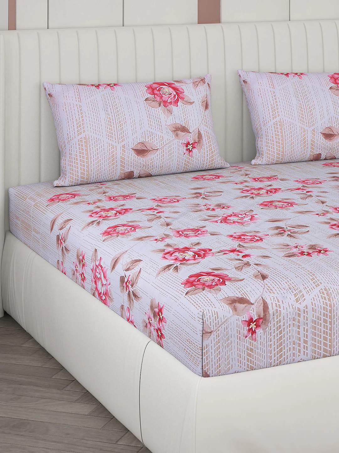 104 TC Cotton Double Bedsheet with 2 Pillow Covers - Updated - Updated - Updated - Image 4