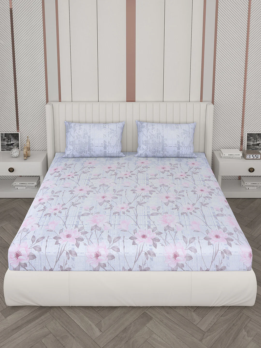 104 TC Cotton Double Bedsheet with 2 Pillow Covers - Updated - Updated - Updated - Image 2