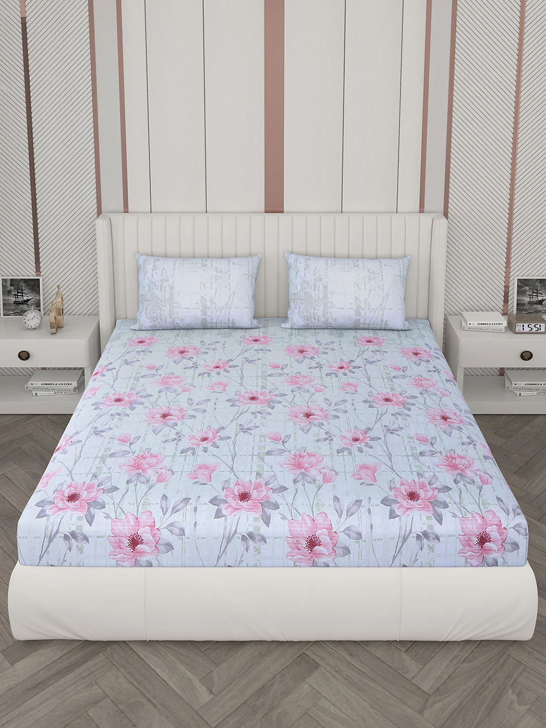 104 TC Cotton Double Bedsheet with 2 Pillow Covers - Updated - Updated - Updated - Image 3