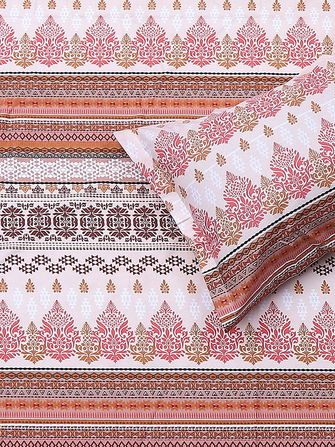 104 TC Cotton Double Bedsheet with 2 Pillow Covers - Updated - Updated - Image 5