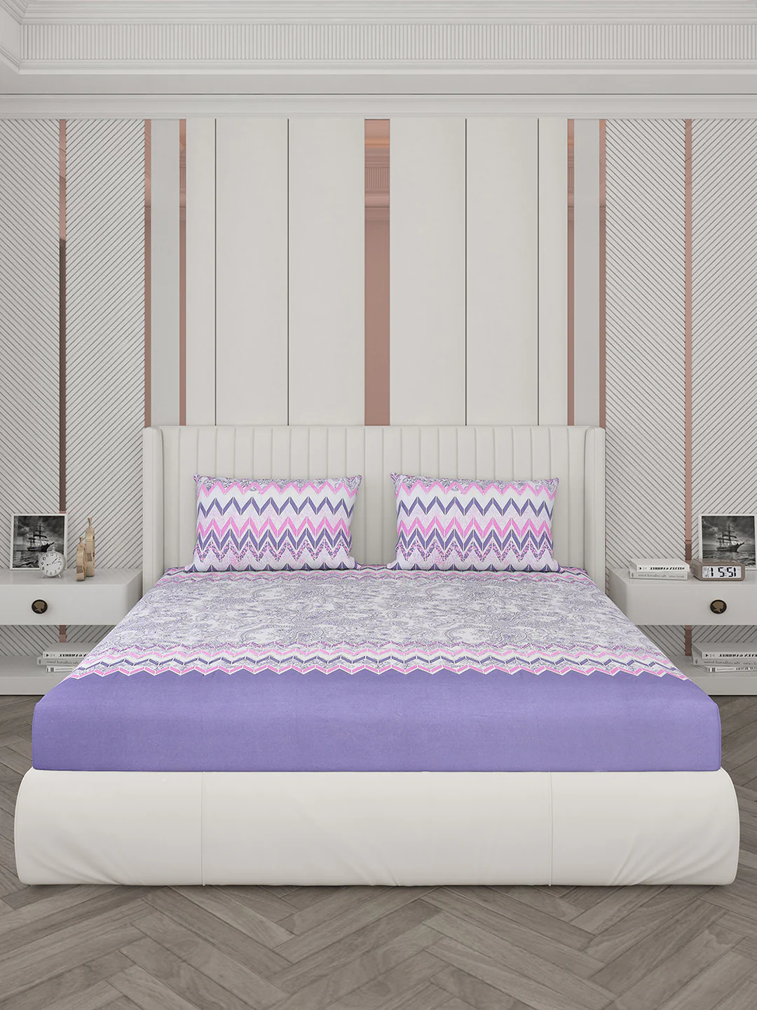104 TC Cotton Double Bedsheet with 2 Pillow Covers - Updated - Updated - Updated - Image 3