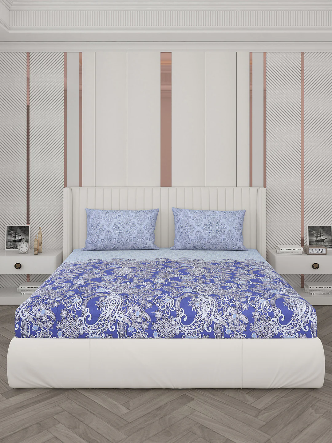 104 TC Cotton Double Bedsheet with 2 Pillow Covers - Updated - Image 4