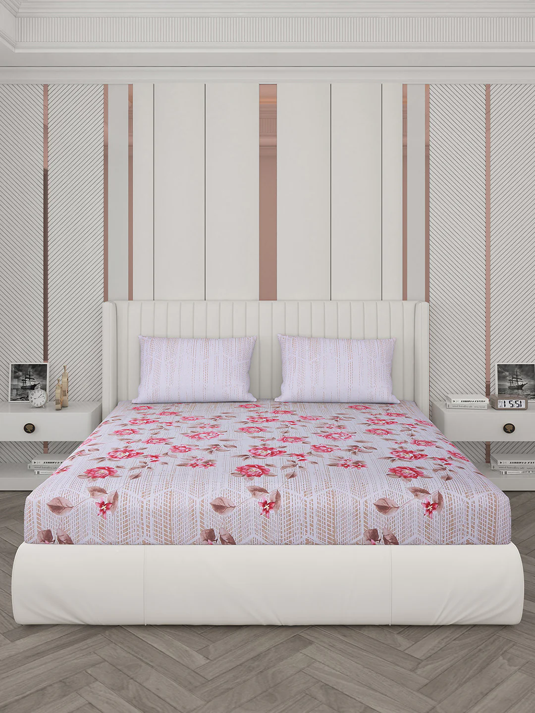 104 TC Cotton Double Bedsheet with 2 Pillow Covers - Updated - Updated - Updated - Image 4