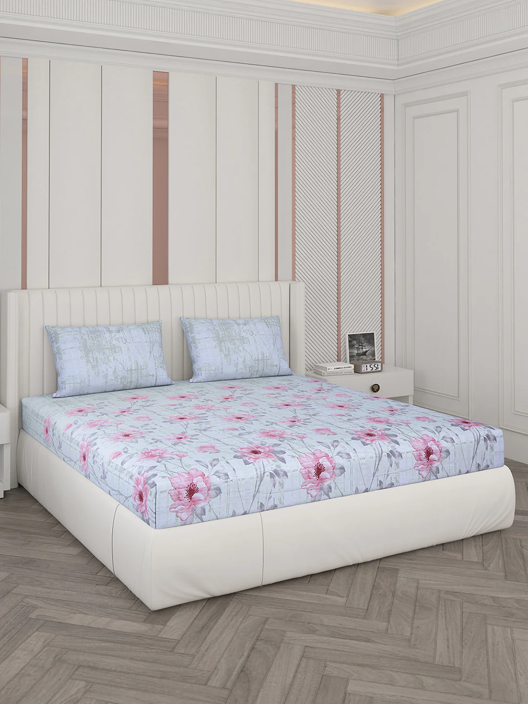 104 TC Cotton Double Bedsheet with 2 Pillow Covers - Updated - Updated - Updated - Image 2