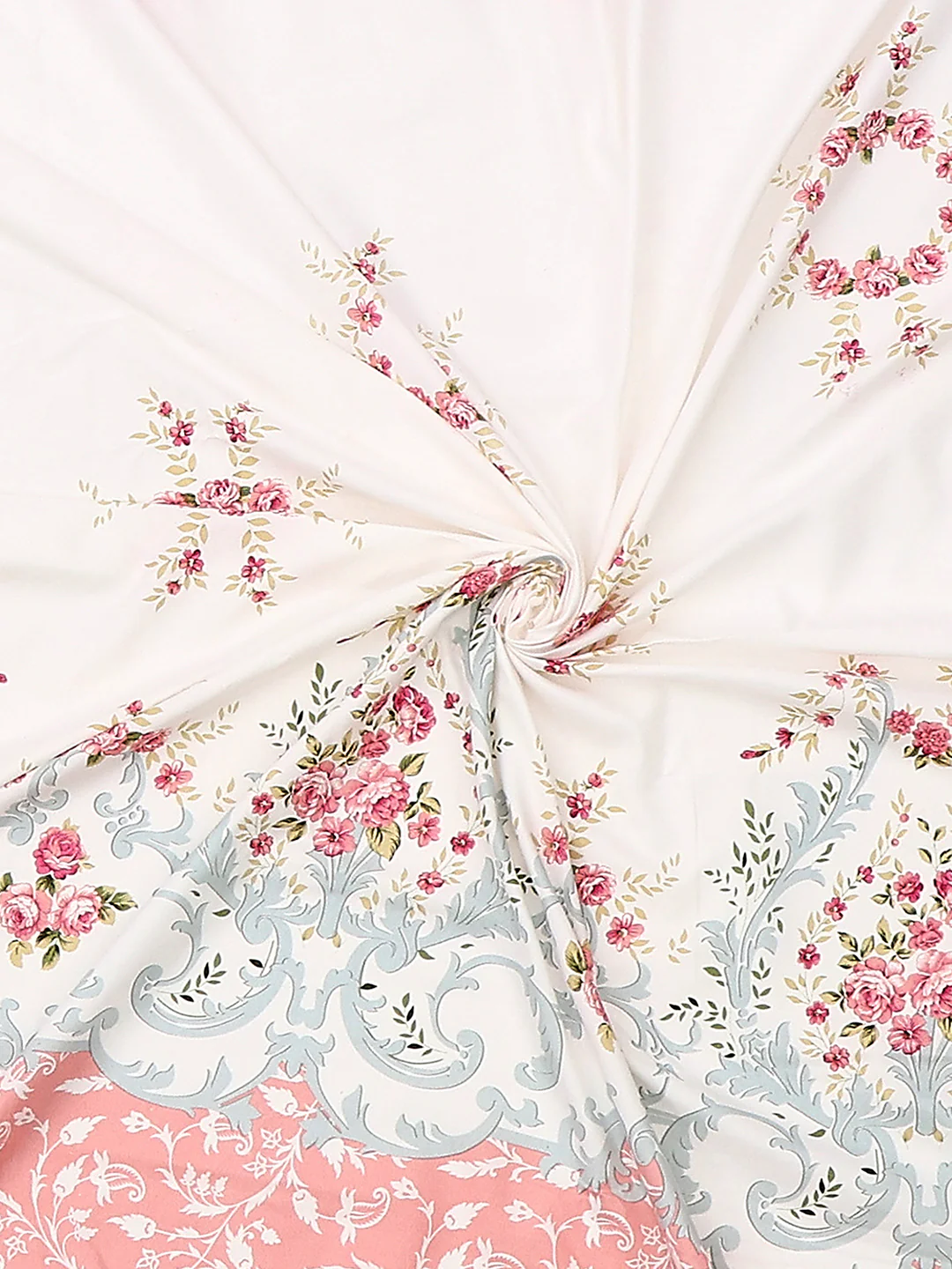 110 GSM Polyester Double Bed 1 Bedsheet with 2 Pillow Cover (Aromatica) - Image 8