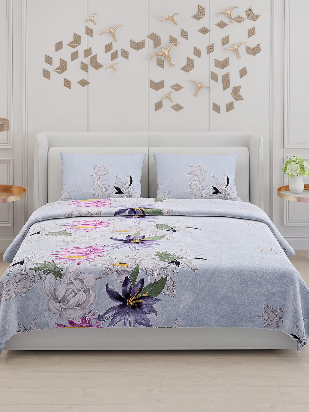 110 GSM Polyester Double Bed Bedsheet with 2 Pillow Covers - Updated - Updated - Updated - Image 3