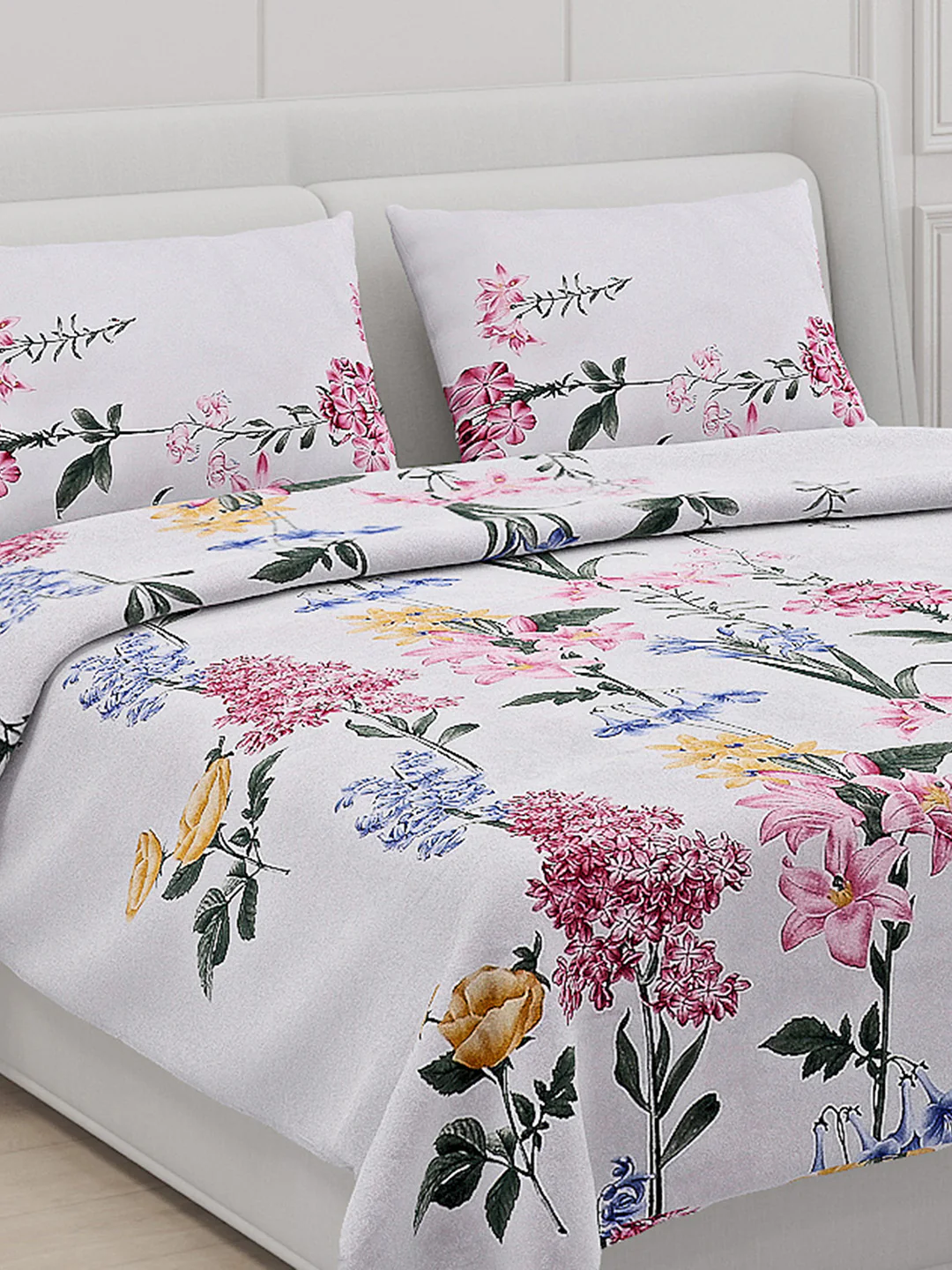 110 GSM Polyester Double Bed Bedsheet with 2 Pillow Covers - Updated - Updated - Updated - Image 5