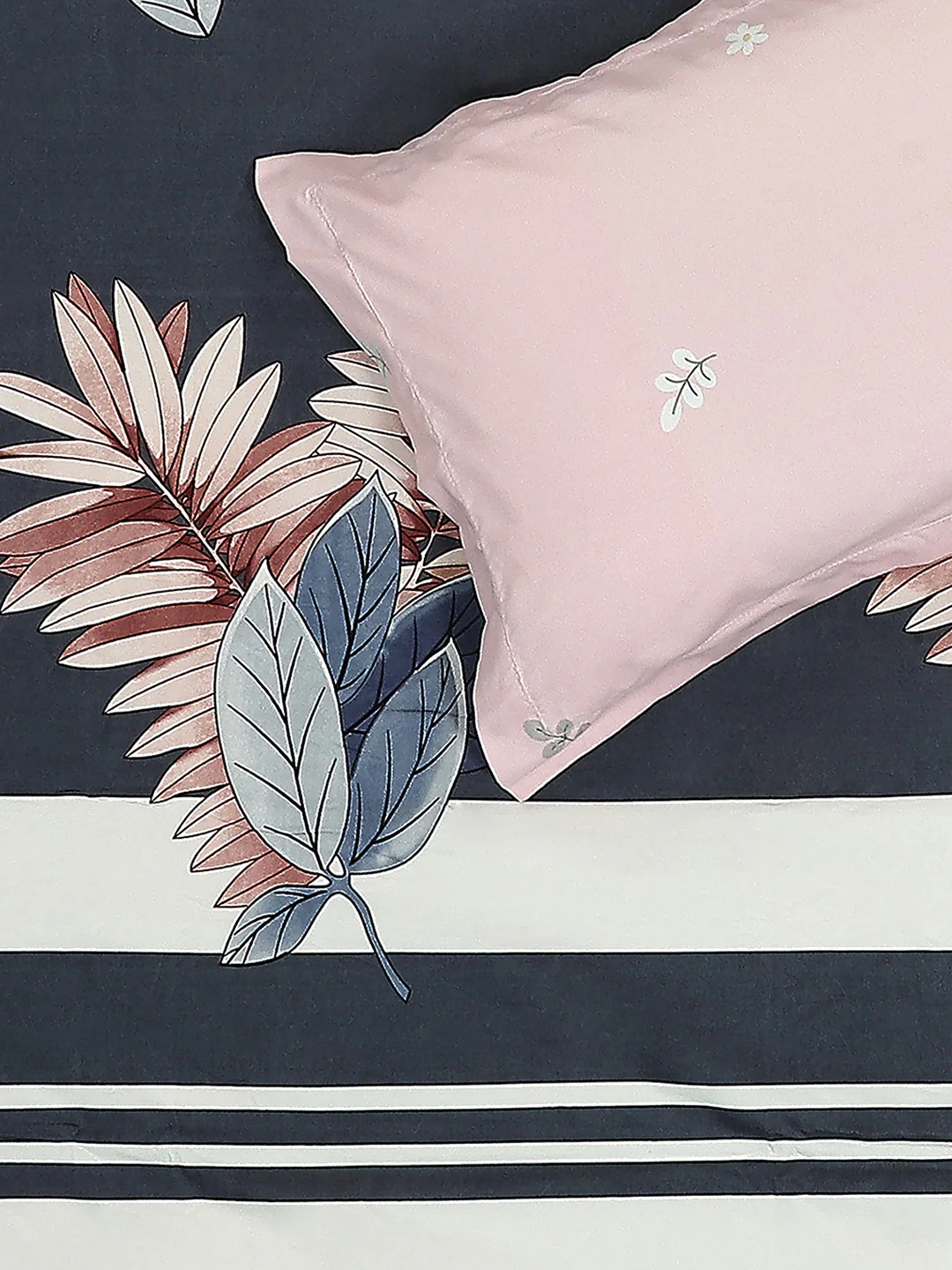 110 GSM Polyester Double Bed 1 Bedsheet with 2 Pillow Covers (Aromatic) - Updated - Updated - Updated - Image 5