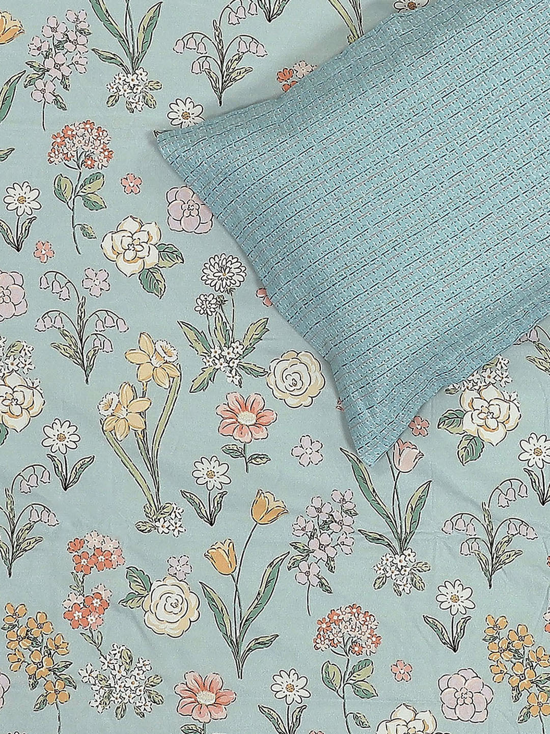 110 GSM Polyester Double Bed 1 Bedsheet with 2 Pillow Covers (Aromatic) - Updated - Updated - Updated - Image 5