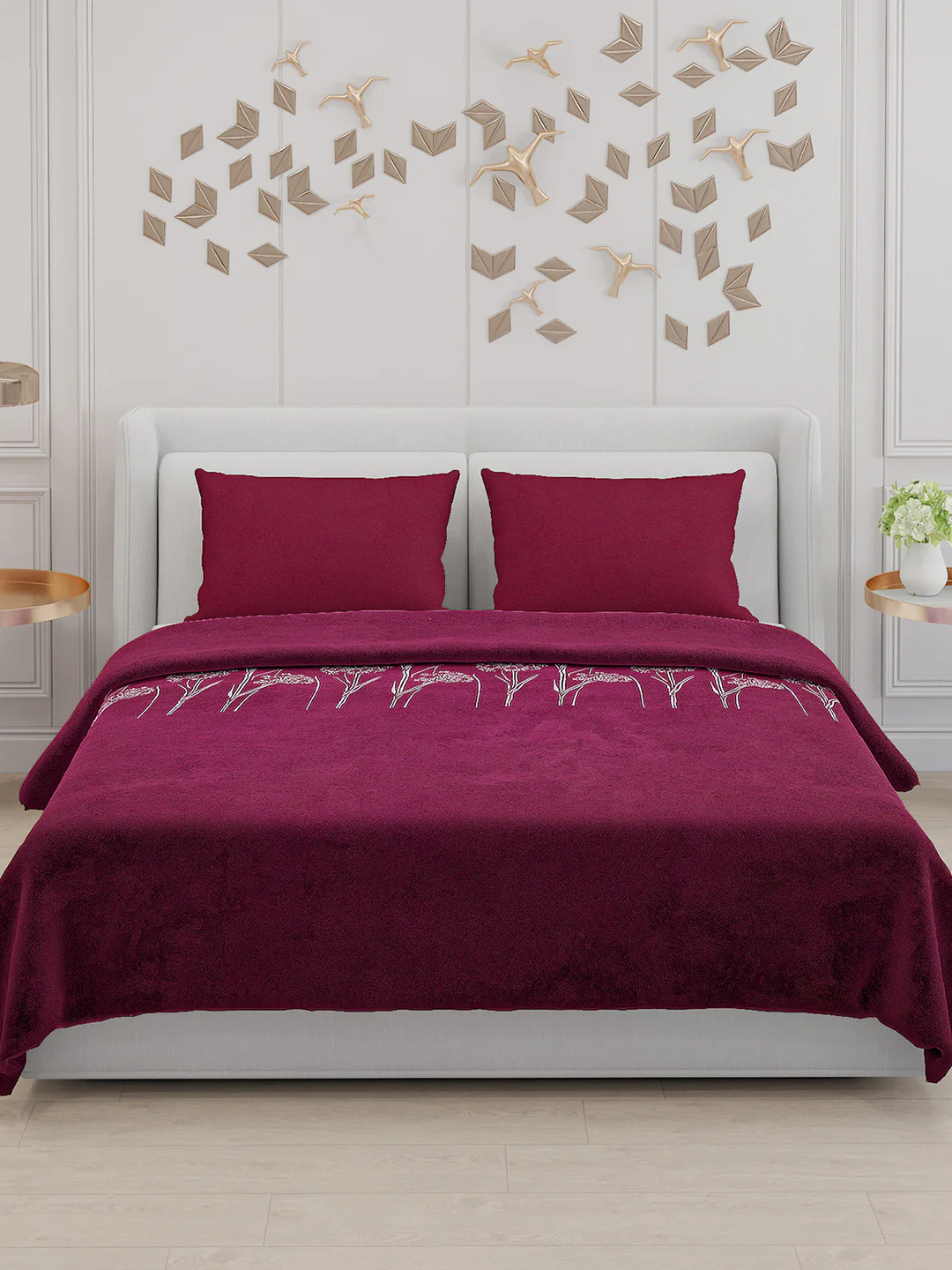 115 GSM Polyester Double Bed Bedsheet with 2 Pillow Covers - Updated - Updated - Updated - Image 3