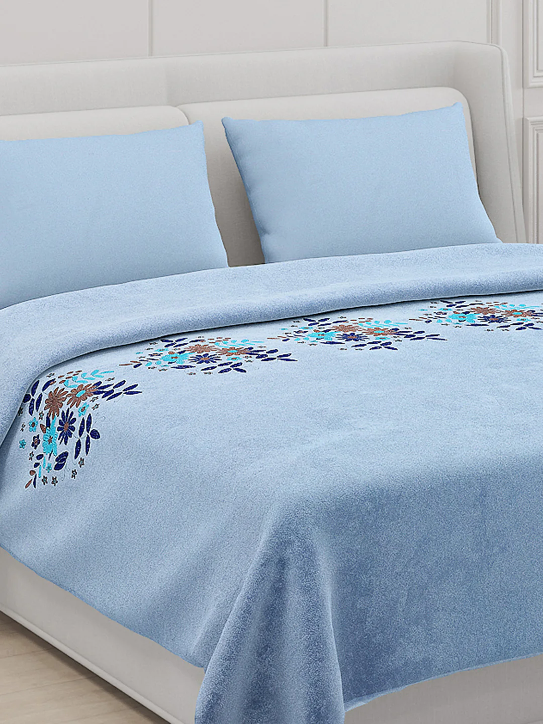 115 GSM Polyester Double Bed Bedsheet with 2 Pillow Covers - Updated - Updated - Image 5