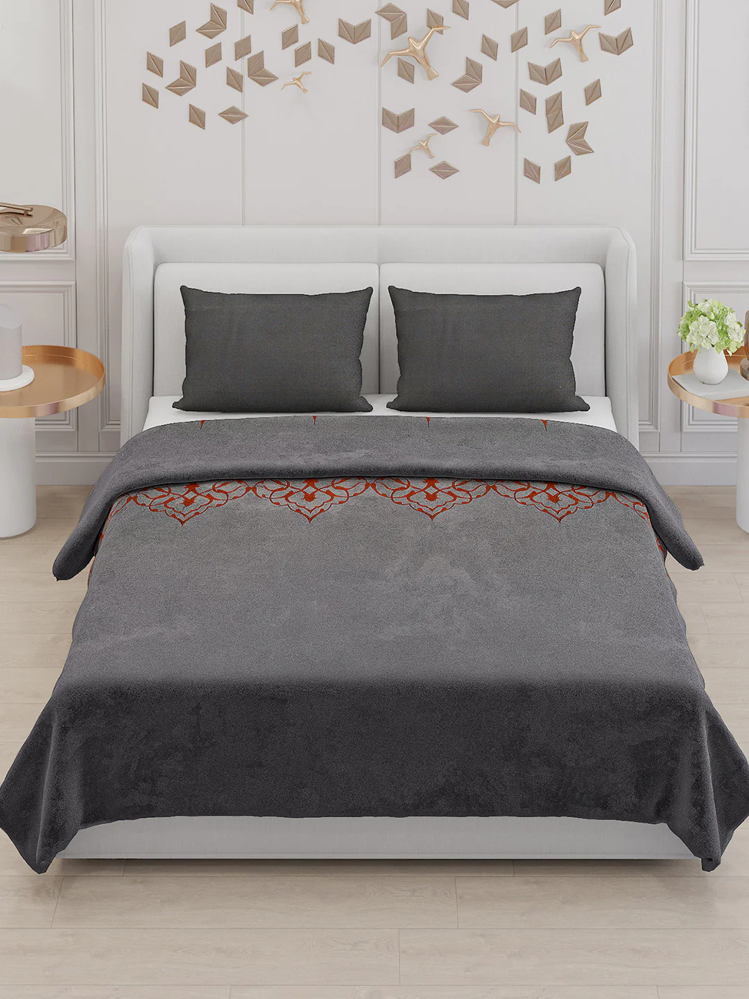 115 GSM Polyester Double Bed Bedsheet with 2 Pillow Covers - Updated - Updated - Updated - Image 2