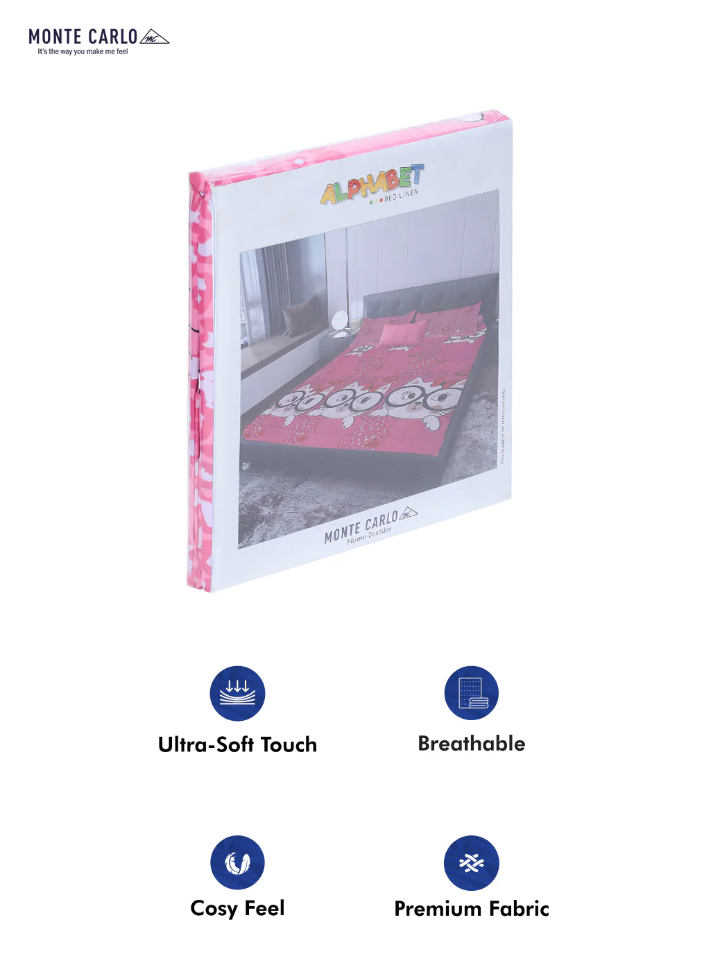 120 GSM  Polyester Double Bed Bedsheet with 2 Pillow Covers - Updated - Updated - Updated - Image 10