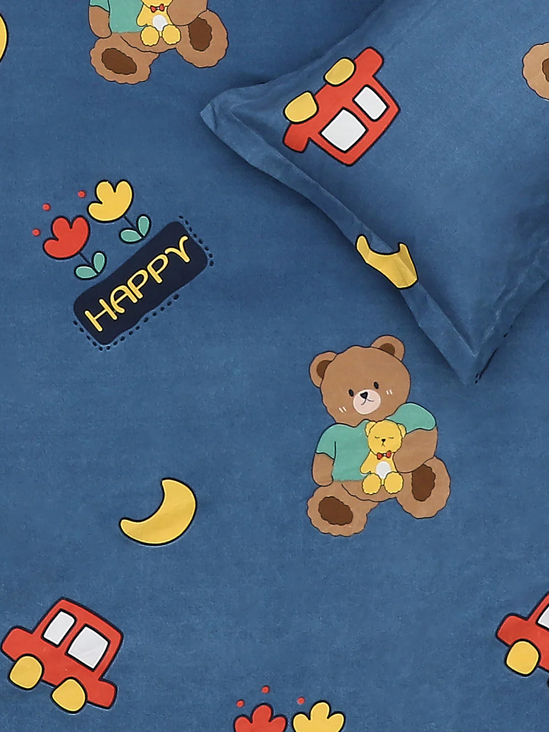 120 GSM  Polyester Double Bed Bedsheet with 2 Pillow Covers - Updated - Updated - Image 6