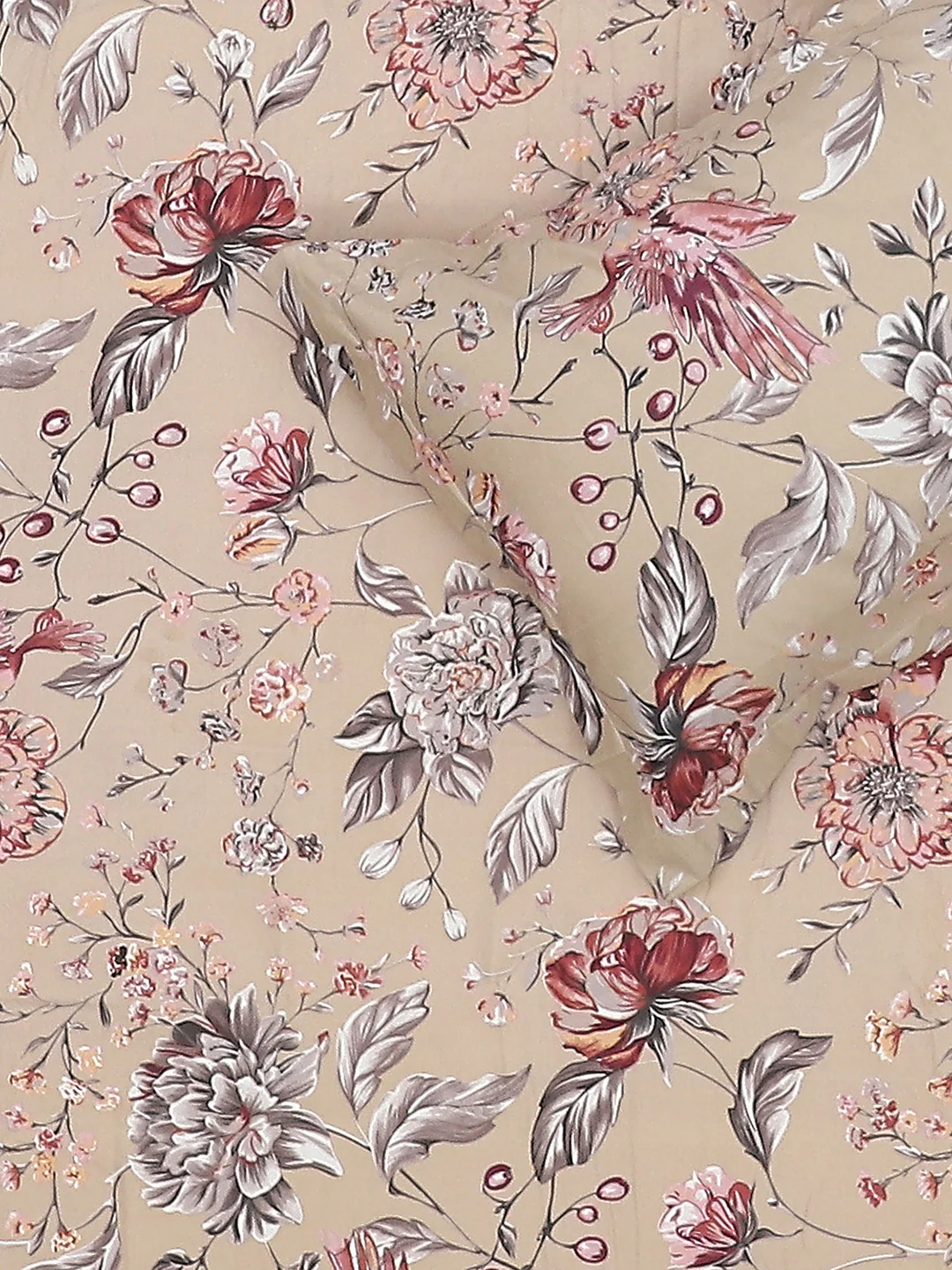120 GSM  Polyester Double Bed Bedsheet with 2 Pillow Covers - Updated - Updated - Image 6