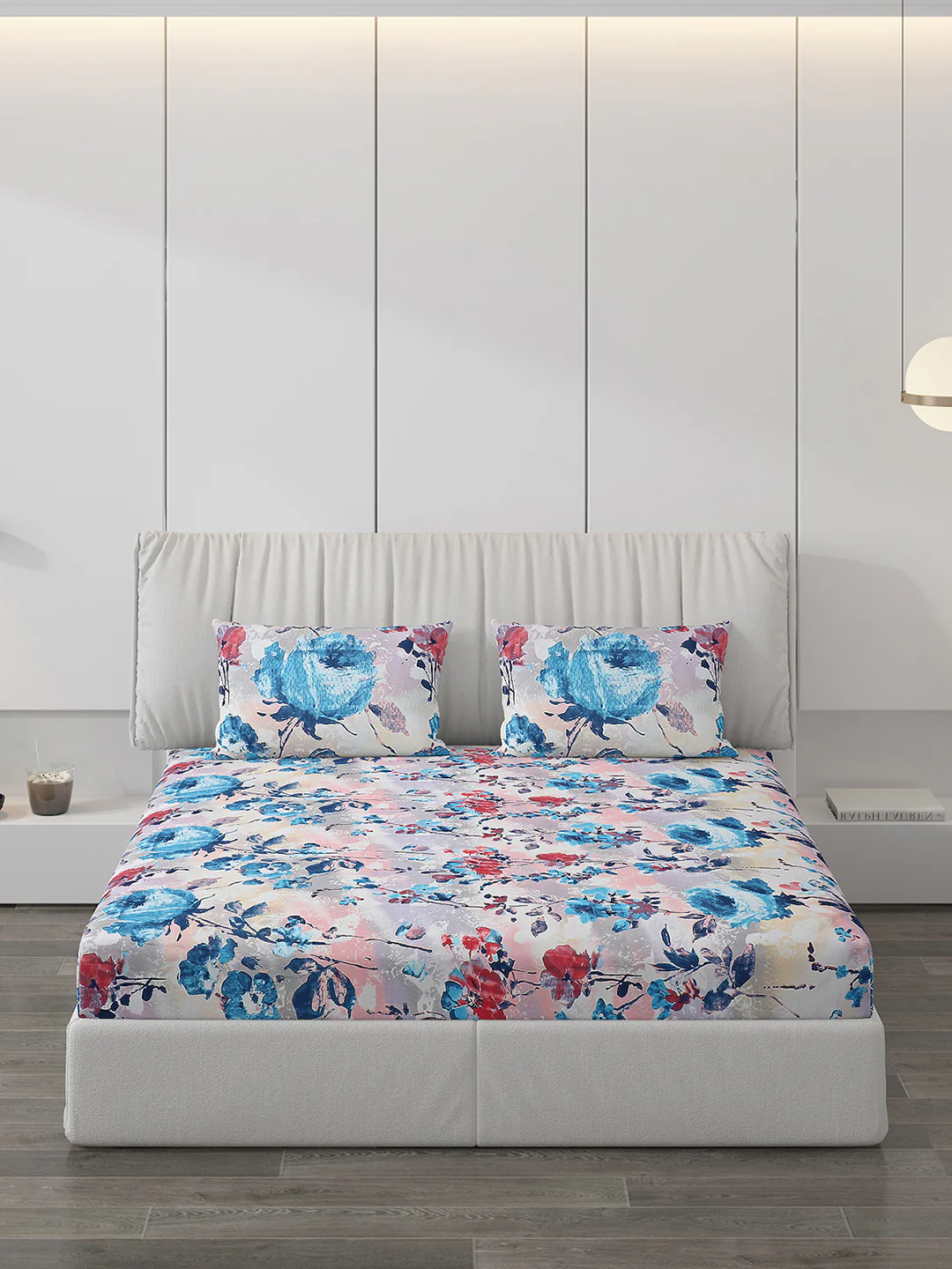 120 GSM  Polyester Double Bed Bedsheet with 2 Pillow Covers - Updated - Updated - Image 3
