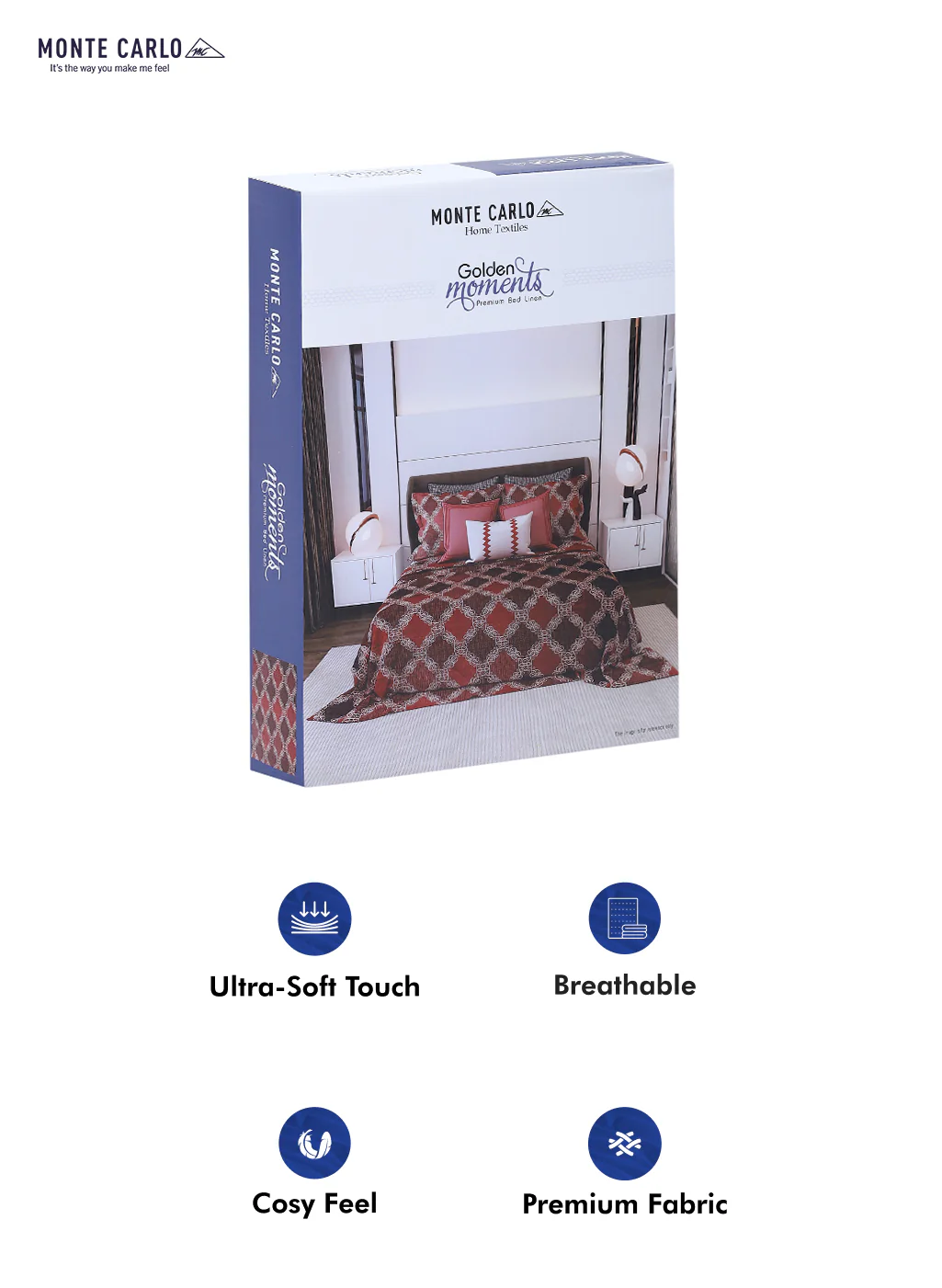 120 GSM  Polyester Double Bed Bedsheet with 2 Pillow Covers - Updated - Updated - Image 10
