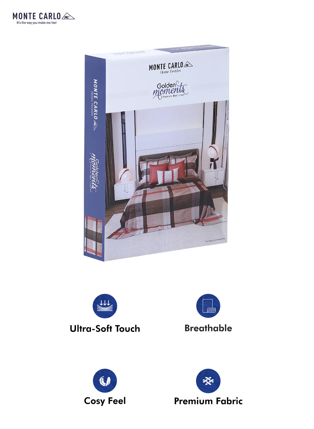 120 GSM  Polyester Double Bed Bedsheet with 2 Pillow Covers - Updated - Updated - Image 10