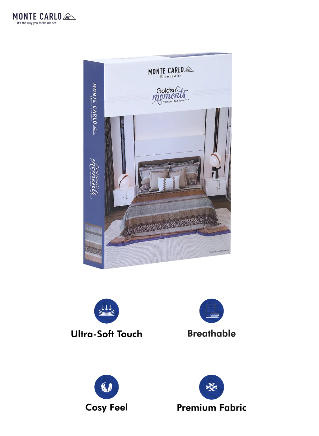 120 GSM  Polyester Double Bed Bedsheet with 2 Pillow Covers - Updated - Updated - Image 10