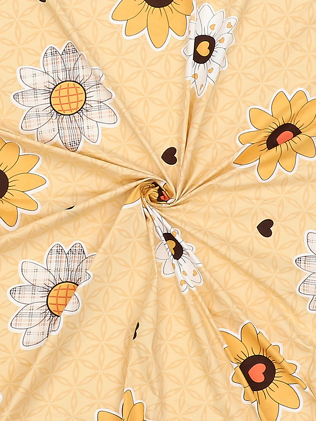 120 GSM  Polyester Double Bed Bedsheet with 2 Pillow Covers - Updated - Updated - Image 9