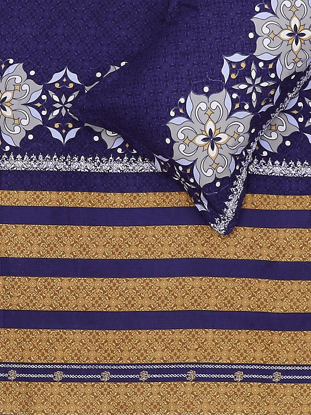 120 GSM  Polyester Double Bed Bedsheet with 2 Pillow Covers - Updated - Updated - Image 6