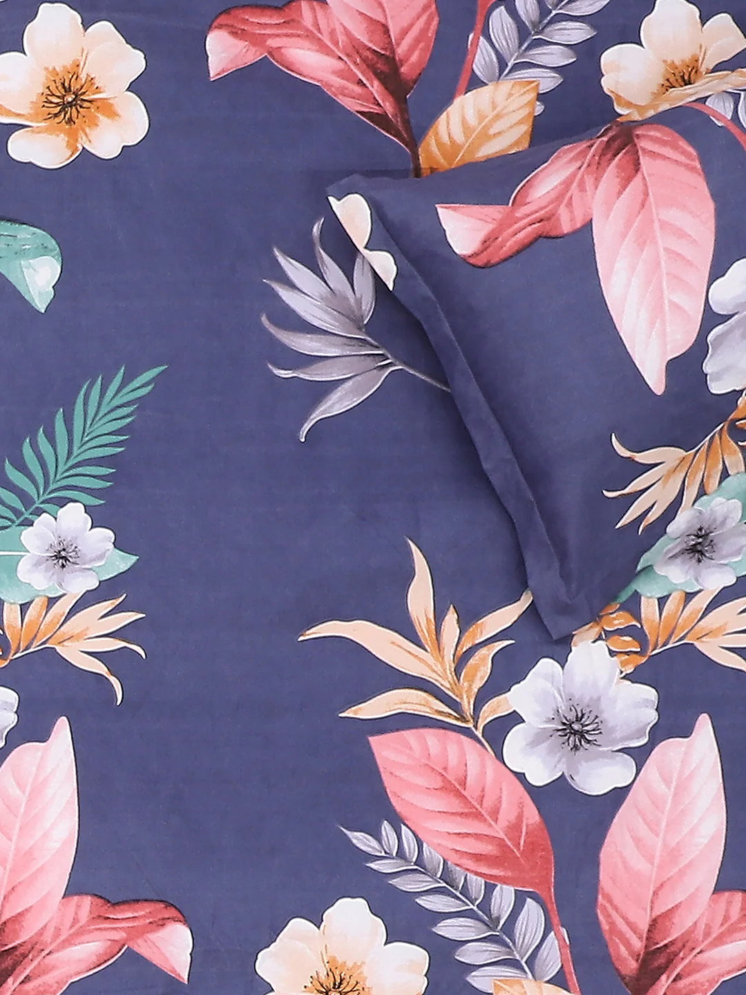 120 GSM  Polyester Double Bed Bedsheet with 2 Pillow Covers - Updated - Updated - Image 6