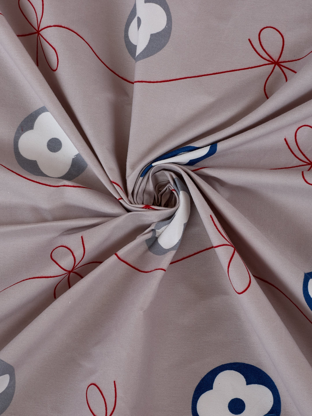 120 GSM Polyester Double Bed Bedsheet with 2 Pillow Covers Clara Collection - Image 8