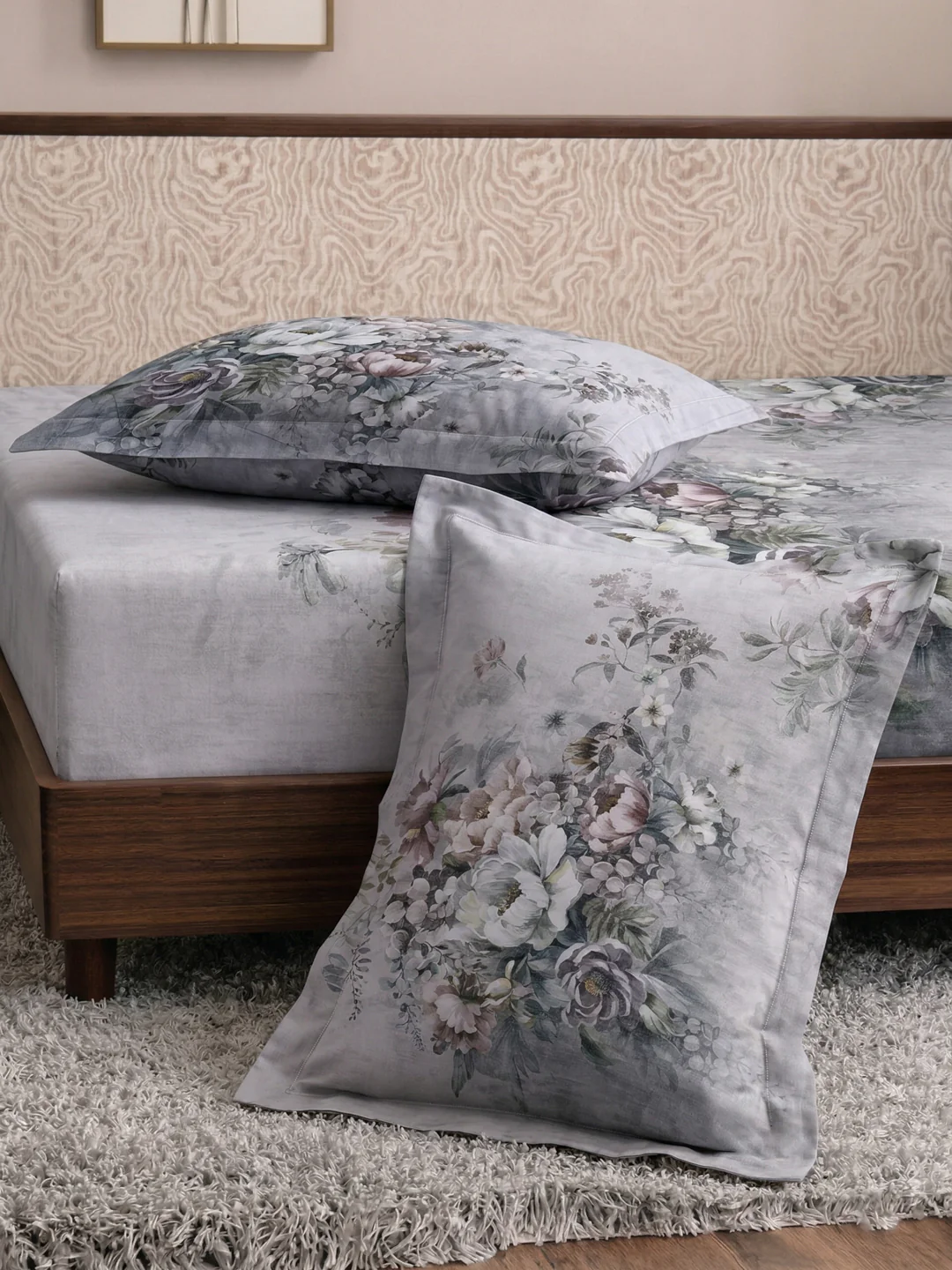 120 GSM Polyester King Size Bedsheet with 2 Pillow Covers Soft Touch Collection - Image 7