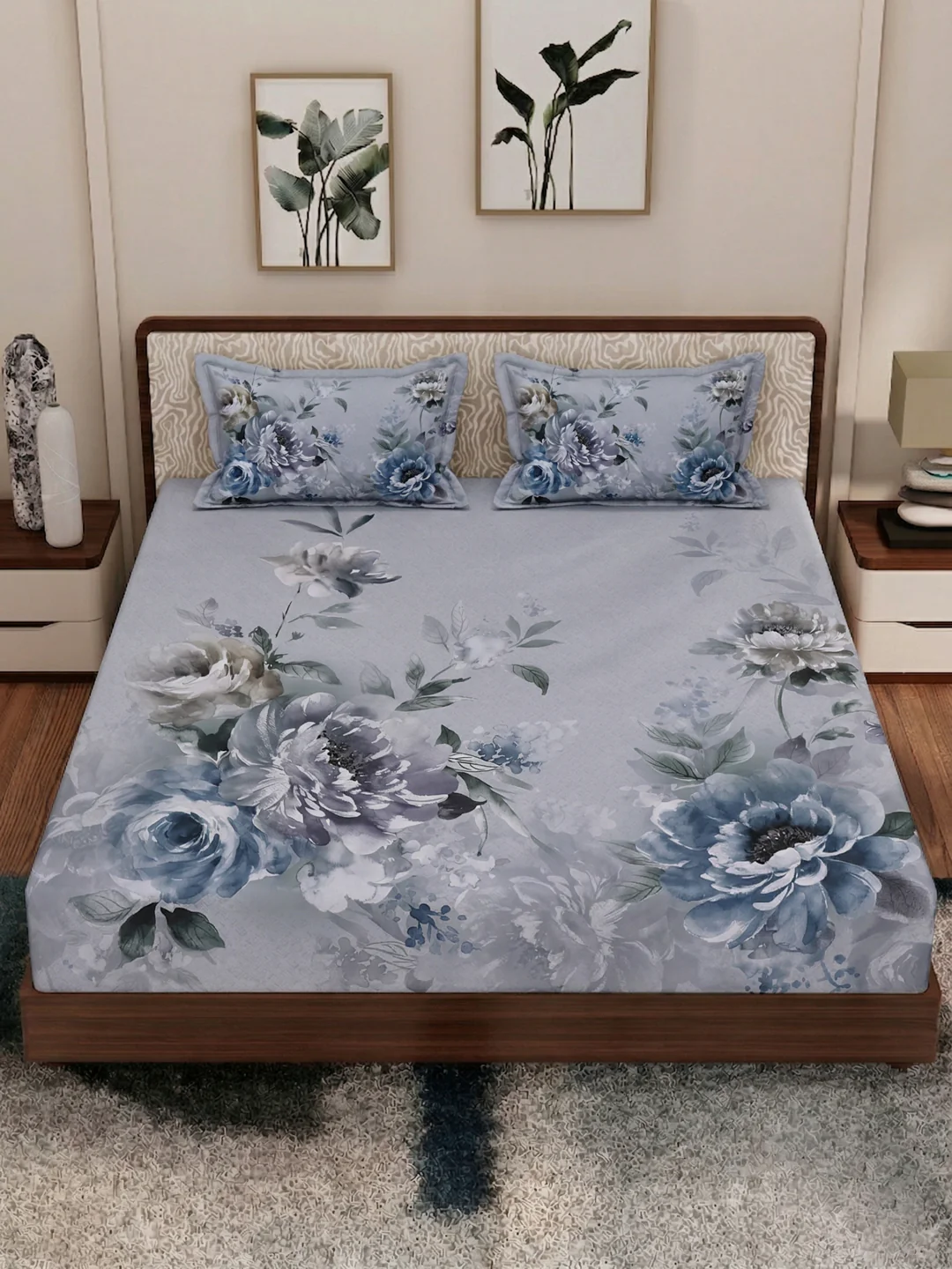 120 GSM Polyester King Size Bedsheet with 2 Pillow Covers Soft Touch Collection - Image 6
