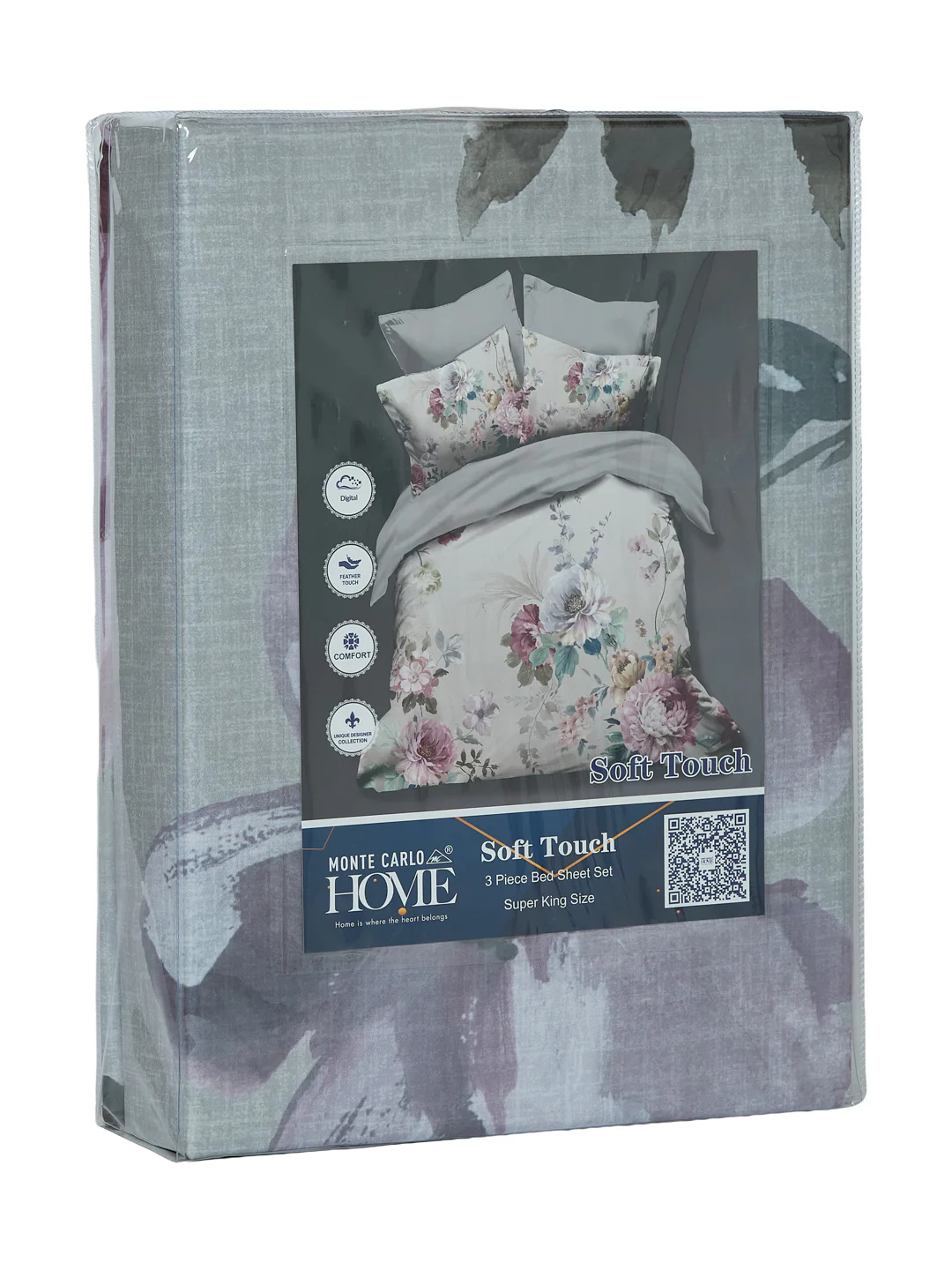 120 GSM Polyester King Size Bedsheet with 2 Pillow Covers Soft Touch Collection - Image 11