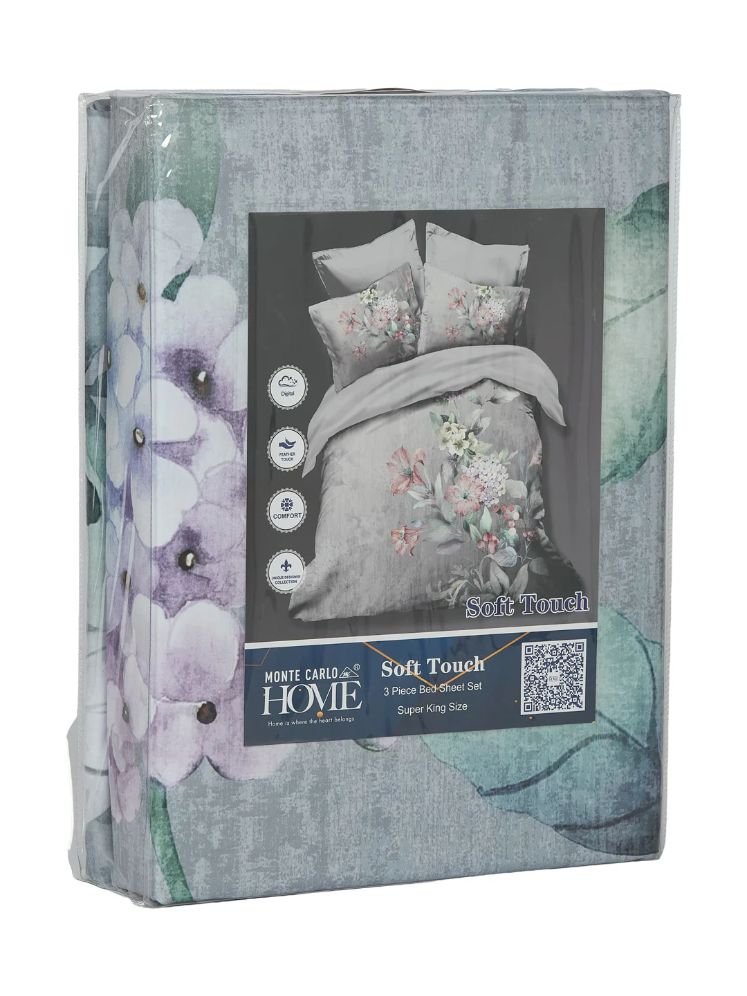 120 GSM Polyester King Size Bedsheet with 2 Pillow Covers Soft Touch Collection - Image 11