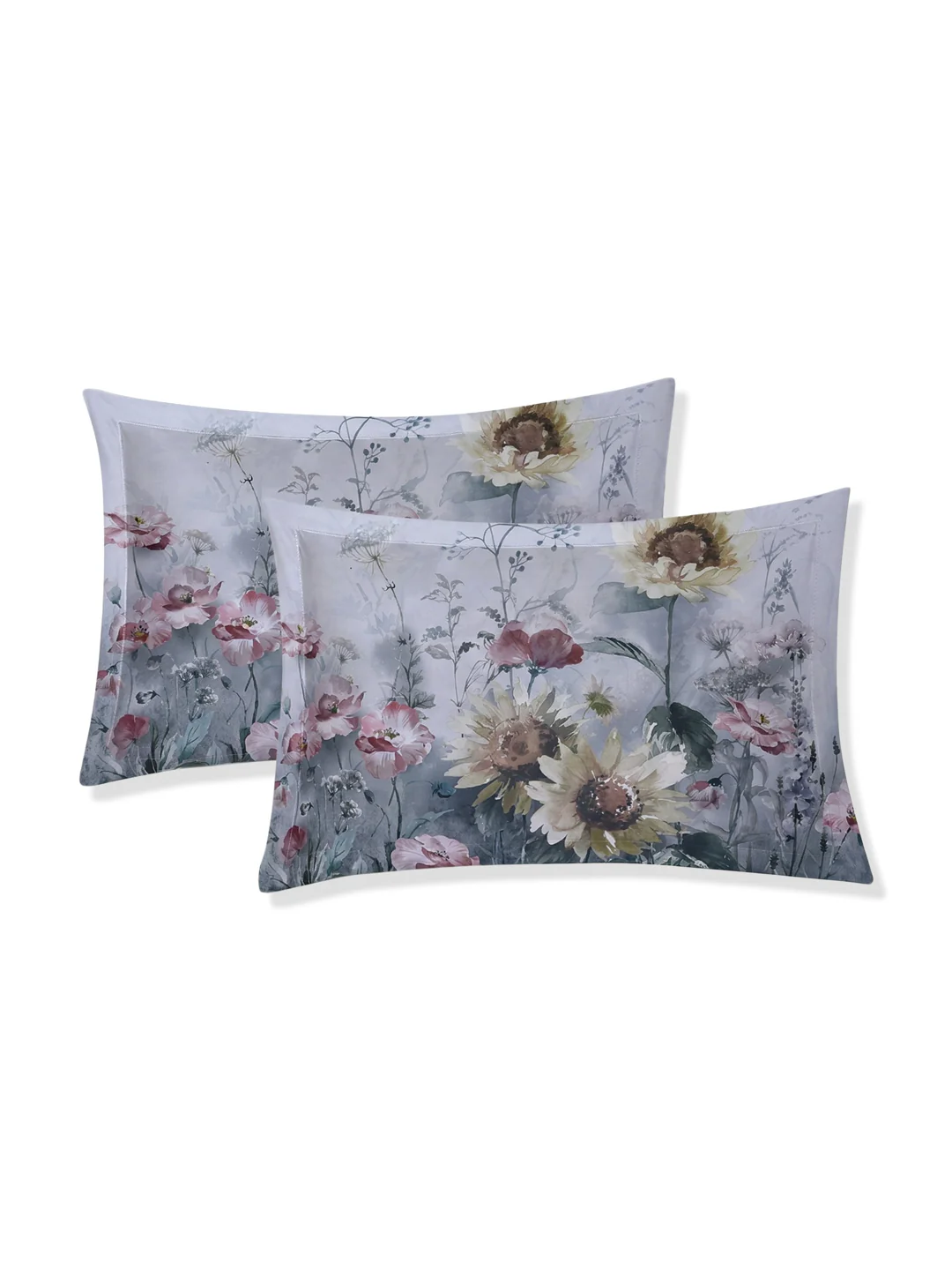 120 GSM Polyester King Size Bedsheet with 2 Pillow Covers Soft Touch Collection - Image 8