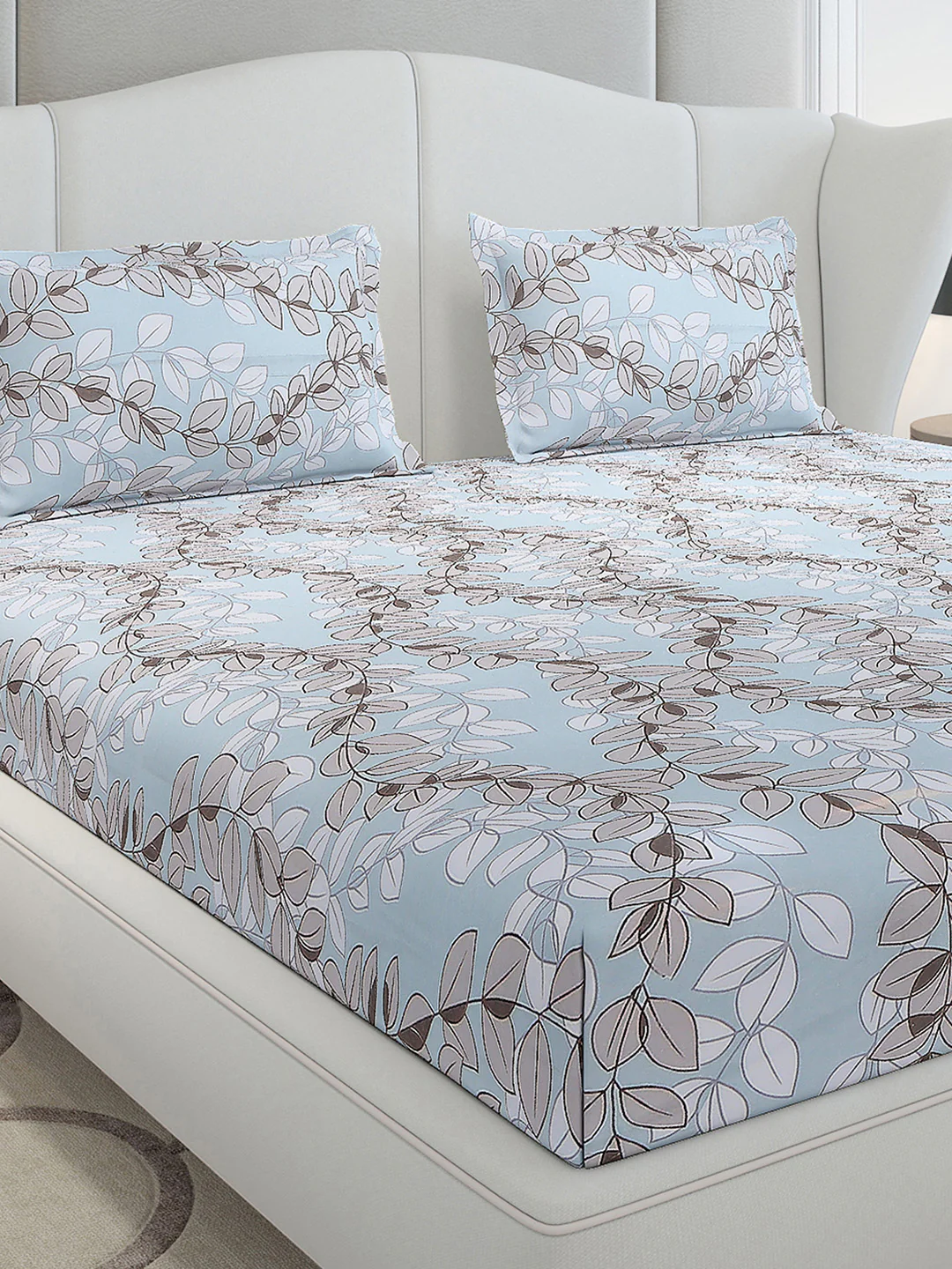 120 GSM Polyester Queen Size 1 Bedsheet with 2 Pillow Covers (Occasion) - Image 4