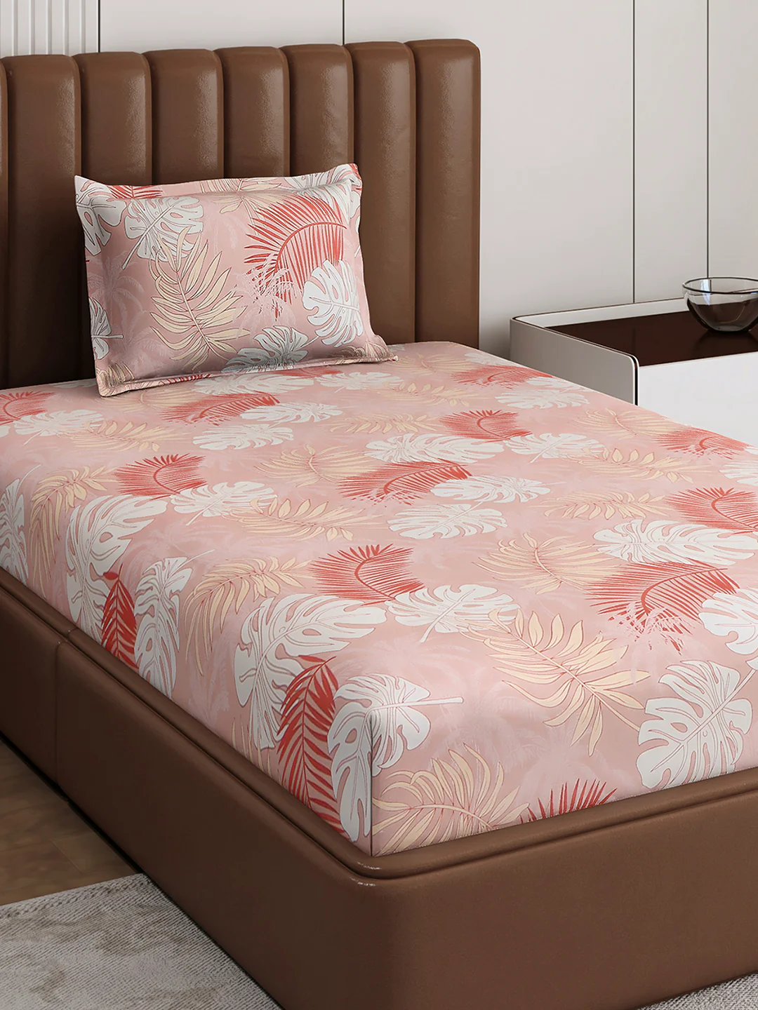 120 GSM Polyester Single Bedsheet with 1 Pillow Cover (Pixel) - Image 4