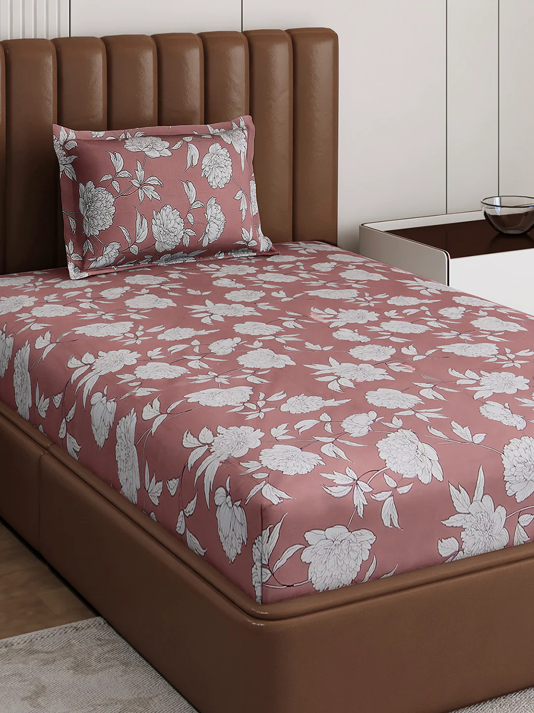 120 GSM Polyester Single Bedsheet with 1 Pillow Cover (Pixel) - Image 4