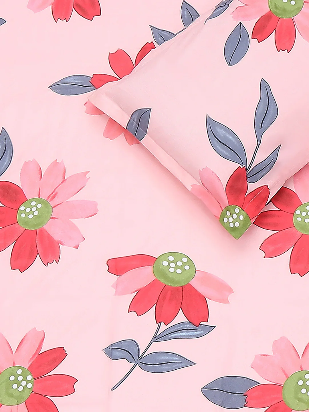 120 GSM Polyester Single Bedsheet with 1 Pillow Cover (Pixel) - Image 5
