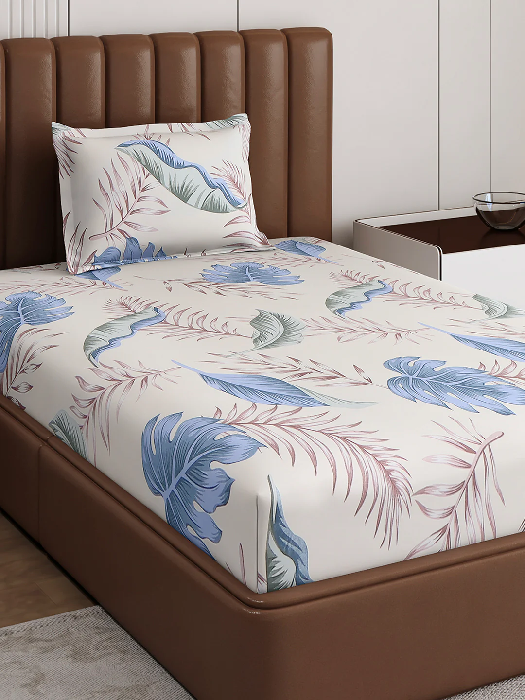 120 GSM Polyester Single Bedsheet with 1 Pillow Cover (Pixel) - Image 4